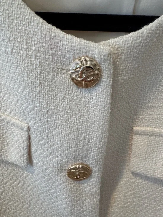 Chanel Bouclé Button-Front Jacket - Picture 2 of 5